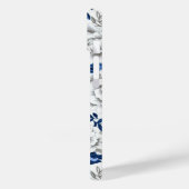 Indigo Blue Flowers Case-Mate iPhone Hülle (Rückseite / Links)