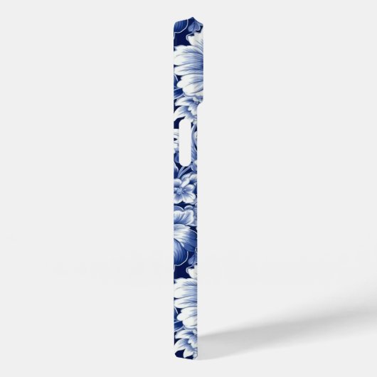 Indigo Blue Flowers Case-Mate iPhone Hülle (Rückseite / Rechts)