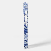 Indigo Blue Flowers Case-Mate iPhone Hülle (Rückseite / Links)