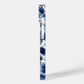 Indigo Blue Flowers Case-Mate iPhone Hülle (Rückseite / Links)