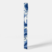 Indigo Blue Flowers Case-Mate iPhone Hülle (Rückseite / Rechts)