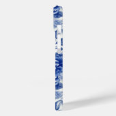 Indigo Blue Flowers Case-Mate iPhone Hülle (Rückseite / Links)