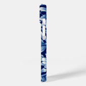 Indigo Blue Flowers Case-Mate iPhone Hülle (Rückseite / Links)