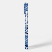 Indigo Blue Flowers Case-Mate iPhone Hülle (Rückseite / Links)