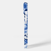 Indigo Blue Flowers Case-Mate iPhone Hülle (Rückseite / Links)