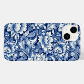 Indigo Blue Flowers Case-Mate iPhone Hülle (Rückseite (Horizontal))