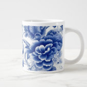 Indigo Blue Flowers Jumbo-Tasse (Rechts)