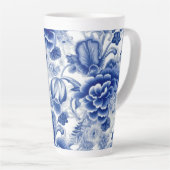 Indigo Blue Flowers Milchtasse (Rechte Ecke)