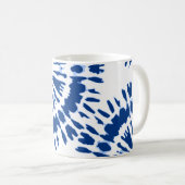 Indigo Blue Gefärbte Krawatte Kaffee Tasse (VorderseiteRechts)