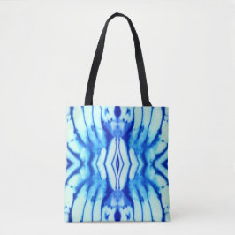 Indigo Blue Gefärbte Krawatte Tote Bag Tasche