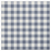 Indigo Blue Gingham Pattern Fabric Stoff (Muster)