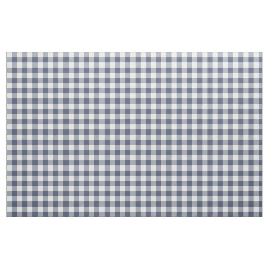 Indigo Blue Gingham Pattern Fabric Stoff (Fat Quarter (45,7 x 55,9 cm))