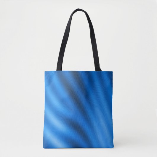 Indigo Blue Gradient Abstrakt Tasche (Vorderseite)