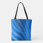Indigo Blue Gradient Abstrakt Tasche (Rückseite)