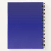 Indigo Blue Gradient Notizblock (Rückseite)