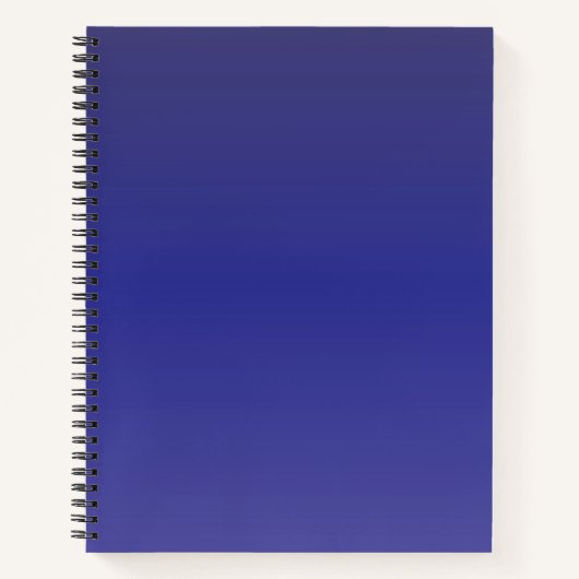 Indigo Blue Gradient Notizblock (Vorderseite)