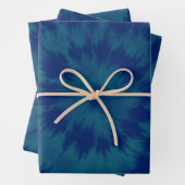 Indigo Blue Hippie Gefärbte Krawatte Abstract Desi Geschenkpapier Set (Beispiel)
