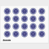 Indigo Blue Hütte Law Ingredients Baker Sticker (Blatt)