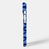 Indigo Blue iPhone Case with Bold 3D Texture (Rückseite / Links)
