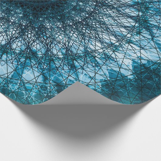 Indigo Blue Mandala Geschenkpapier (Ecke)