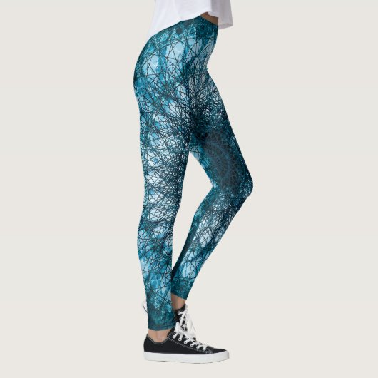 Indigo Blue Mandala Leggings (Rechts)