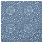 Indigo Blue Mandala Pattern Stoff (Muster)