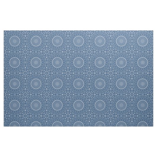 Indigo Blue Mandala Pattern Stoff (Fat Quarter (45,7 x 55,9 cm))