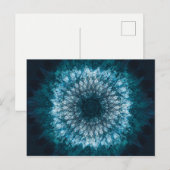 Indigo Blue Mandala Postkarte (Vorne/Hinten)