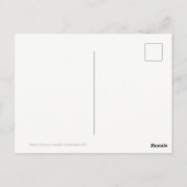 Indigo Blue Mandala Postkarte (Rückseite)