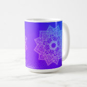 Indigo Blue Mandala Tasse (VorderseiteRechts)