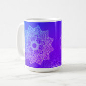 Indigo Blue Mandala Tasse (Vorderseite Links)