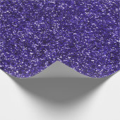 Indigo Blue Navy Glitzer Deep Cobalt Elegant Geschenkpapier (Ecke)
