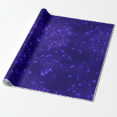 Indigo Blue Navy Glitzer Sequins Funkelnd Cobalt Geschenkpapier (Ungerollt)