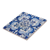 Indigo Blue Portugiesisch Lissabon Azulejo Decorat Fliese (Seite)