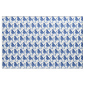 Indigo Blue Posh Poodle Stoff (Yard (91,4 cm))