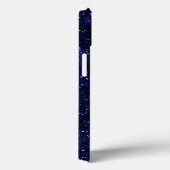 Indigo Blue Starry Mitternacht Glitzer Case-Mate iPhone Hülle (Rückseite / Rechts)