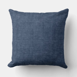 Indigo Blue Throw Pillow Kissen