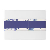 Indigo Blue Wedding Einladungsbanderole (Rückseitenbeispiel)