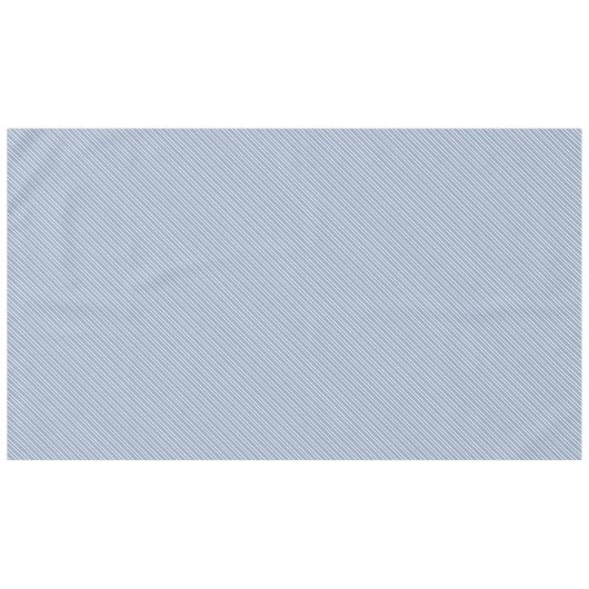 Indigo Blue, White Ticking Stripes Tableclout Tischdecke (Vorderseite (Horizontal))