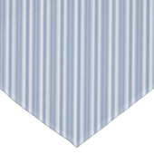 Indigo Blue, White Ticking Stripes Tableclout Tischdecke (Schrägansicht)