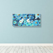 Indigo-Blume Leinwanddruck (Insitu (Holzboden))