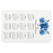 Indigo-Blume | Personalisiertes Kalendermagazin 20 Magnet (Horizontal)