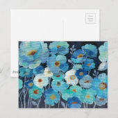 Indigo-Blume Postkarte (Vorne/Hinten)