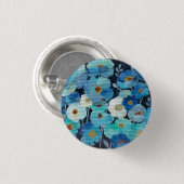 Indigo-Blumen Button (Vorne & Hinten)
