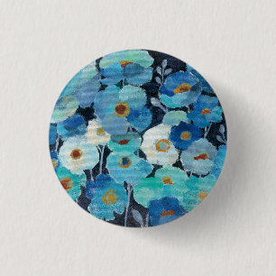 Indigo-Blumen Button