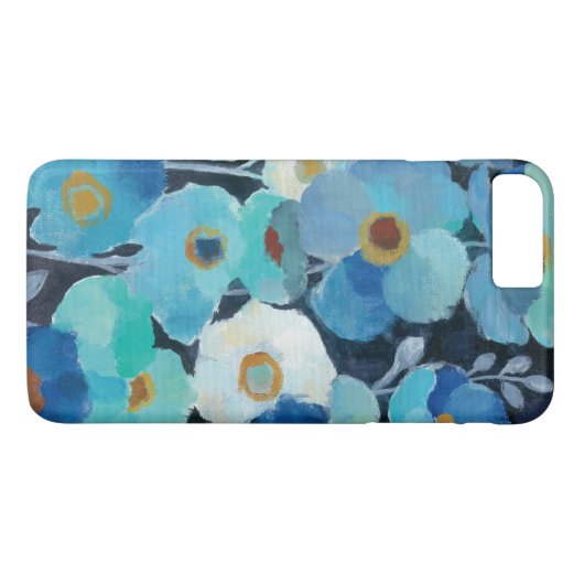 Indigo-Blumen Case-Mate iPhone Hülle (Rückseite (Horizontal))