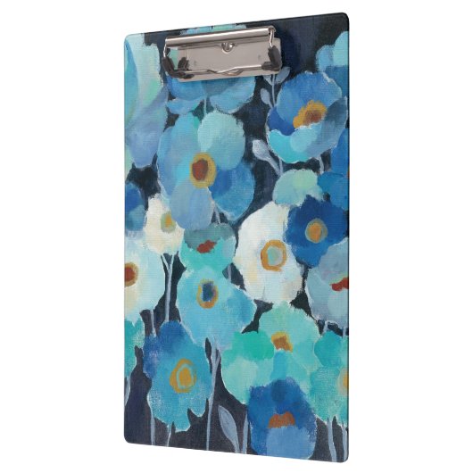 Indigo-Blumen Klemmbrett (Links)