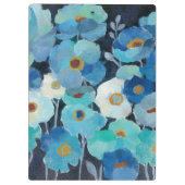 Indigo-Blumen Klemmbrett (Rückseite)