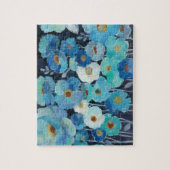 Indigo-Blumen Puzzle (Vertikal)