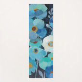 Indigo-Blumen Yogamatte (Vorderseite)